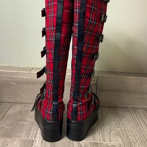 Dolls Kill women’s platform boots. Used with minor flaws